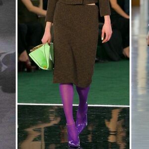 NWT Rebecca Taylor espresso wool pencil skirt with back vent detail size 4